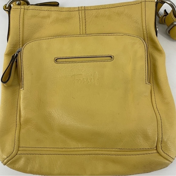Fossil Yellow shoulder bag leather - Picture 2 of 10